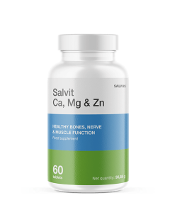 SALVIT KALCIJ + MAGNEZIJ + CINK (60 TABLETA) Za zdravlje kostiju, mišića,živčanog sustava i imuniteta