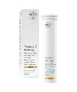 MASTER OF PHARMACY VITAMIN C 1000MG ŠUMEĆE TABLETE A20 DOPRINOSI SMANJENJU UMORA I ISCRPLJENOSTI I NORMALNOJ FUNKCIJI ŽIVČANOG SISTEMA