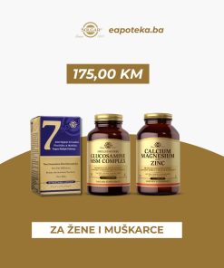 SOLGAR PAKET: SOLGAR 7 + GLUKOZAMIN MSM + KALCIJ-MAGNEZIJ-CINK