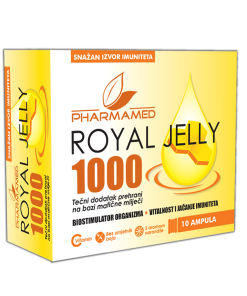 PHARMAMED ROYAL JELLY 1000 10 AMPULA Za poboljšanje općeg stanja organizma