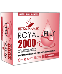 PHARMAMED ROYAL JELLY 2000 10 AMPULA Tečni dodatak za vitalnost i jačanje imuniteta