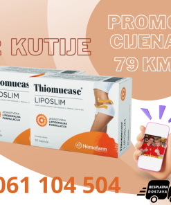 POSEBNA PONUDA THIOMUCASE LIPOSLIM KAPSULE  ( 2 PAKOVANJA, 60 KAPSULA ) 79 KM + BESPLATNA DOSTAVA