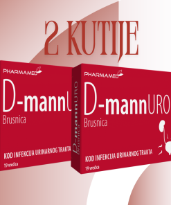 POSEBNA PONUDA: 2 KUTIJE PHARMAMED D-MannURO  Brusnica vrećice (38 VREĆICA) -20%