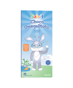 SALVIT CHOCO OMEGABIOTIC medvjedići 20 komada, Za opće zdravlje organizma