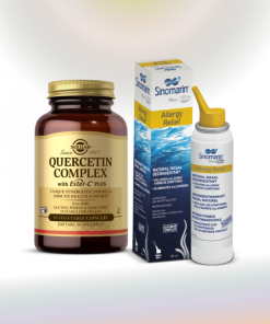 SOLGAR QUECETIN + ESTER C PLUS (50 KAPSULA) + GRATIS SINOMARIN ALLERGY SPREJ 50ml