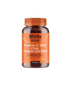 BIVITS Vitamin C 1000, Cink i Vitamin D3 60 tableta