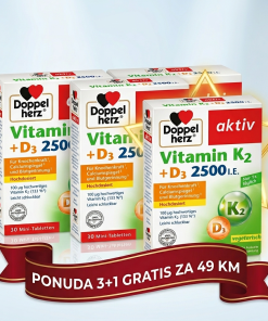 POSEBNA PONUDA DOPPELHERZ K2+D3 ( 3+1 GRATIS 49 KM )