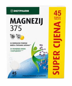Dietpharm Magnezij 375, 45 šumećih tableta