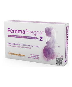Femmapregna 2 ( kapsule a30) Za period od 13. sedmice trudnoće i period dojenja