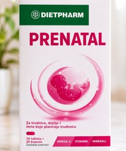 DIETPHARM CENTRAVIT PRENATAL a 30+30 tablete i kapsule, Vitaminsko-mineralni dodatak prehrani za trudnice, dojilje i žene koje planiraju trudnoću