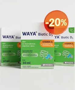 PONUDA 3 KUTIJE WAYA® D3 kapi a 10ml, Dodatak prehrani za uravnoteženu crijevnu mikrofloru s vitaminom D